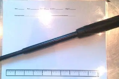 TSA officers detected this expandable baton among a Jamaica, New York resident’s belongings as it passed through the X-ray machine at a JFK Airport checkpoint on Monday, June 30th.